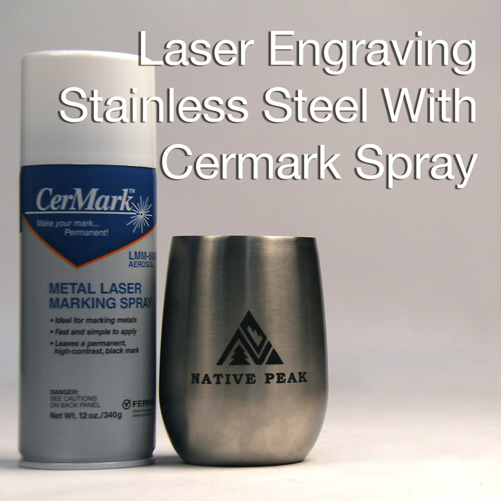 CO2 Metal Marking Spray with a Laser